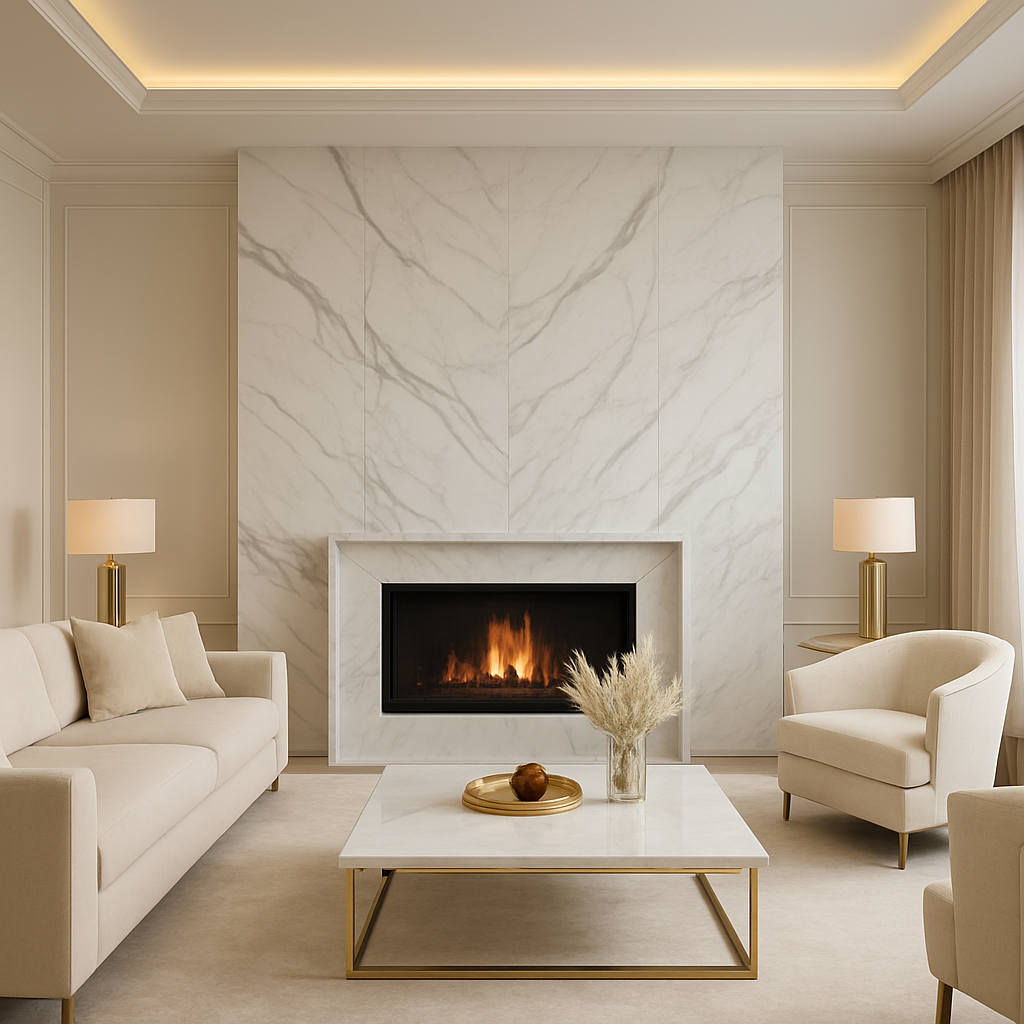 Salon z marmurem